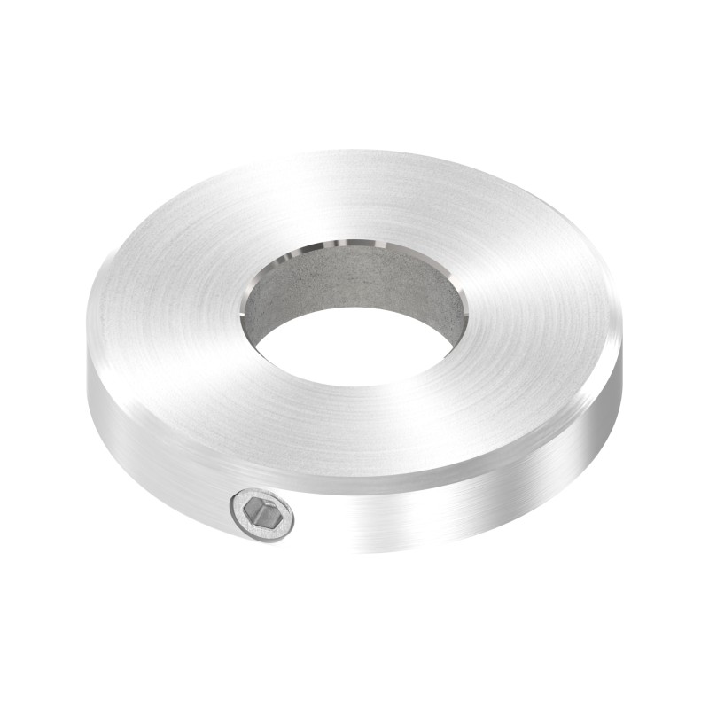Piastra di copertura Ø30x5 mm AISI 304 satinato