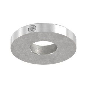 Piastra di copertura Ø30x5 mm AISI 304 satinato