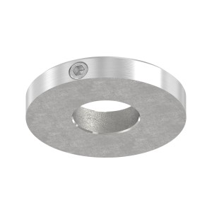 Piastra di copertura Ø30x5 mm AISI 304 satinato