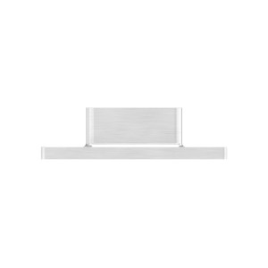 Raccordo tubo quadro 30x30 con attacco muro AISI 316