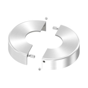 Piastra di copertura smontabile AISI 316 per tubo 42,4mm