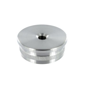 Terminale piatto con filetto per tubo d. 48,3x2 aisi 304