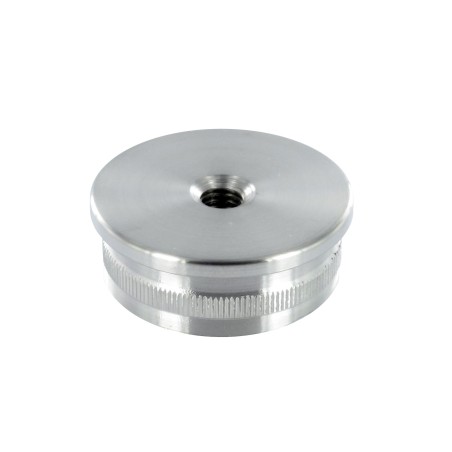 Terminale piatto con filetto per tubo d. 48,3x2 aisi 304