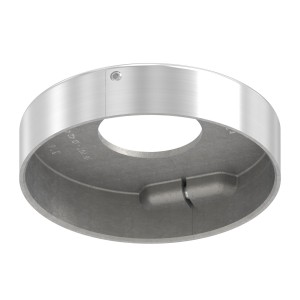 Piastra di copertura smontabile AISI 316 per tubo 42,4mm