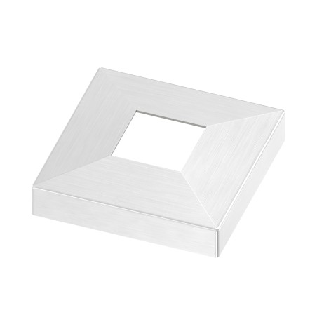 Piastra di copertura 129x129 per tubo 60x60 in AISI 316