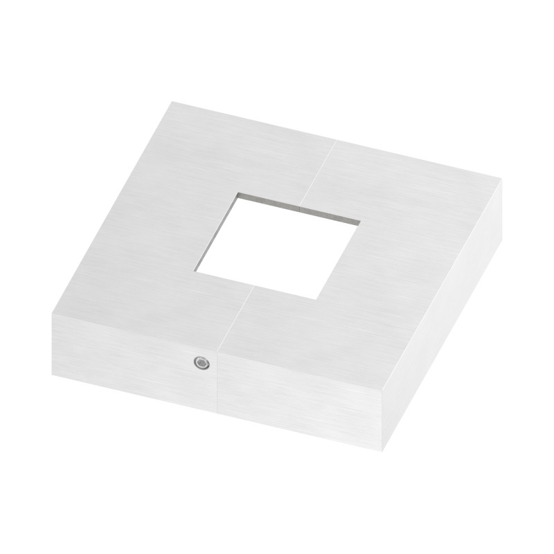Piastra di copertura smontabile AISI 316 per tubo 40x40