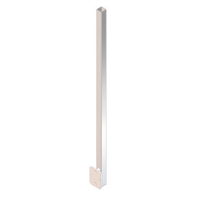 Montante quadro 40x40x2 mm AISI 316 satinato 1500 mm