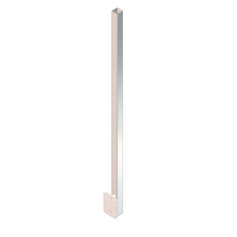 Montante quadro 40x40x2 mm AISI 316 satinato 1500 mm