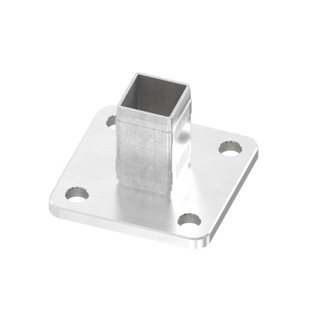 Piastra a pavimento 100x100 mm da incollare per tubo (IN138-026)