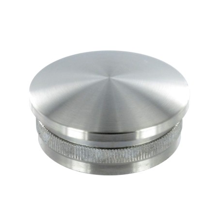 Terminale semi-bombato per tubo d. 21,3x2 aisi 304