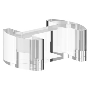 Allineatore profilo vetro 20,76-21,52 mm inox | IN600-335