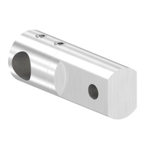 Supporto per tondino 12 mm in AISI 316 satinato