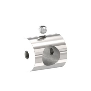 Supporto per tondino foro 12 mm in AISI 316 lucido
