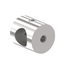 Supporto per tondino foro 12 mm in AISI 316 lucido