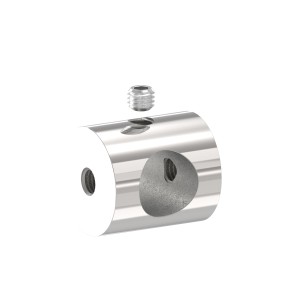 Supporto per tondino foro 12 mm in AISI 316 lucido