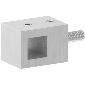 Supporto per quadro 12x12 mm diritto AISI 316 satinato