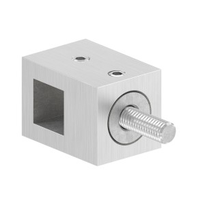 Supporto per quadro 12x12 mm diritto AISI 316 satinato