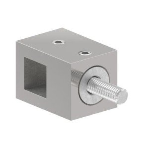 Supporto profilo 12x12 mm diritto in AISI 316 lucido