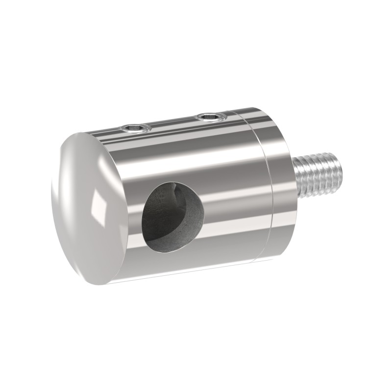 Supporto per tondino 10 mm AISI 316 lucido