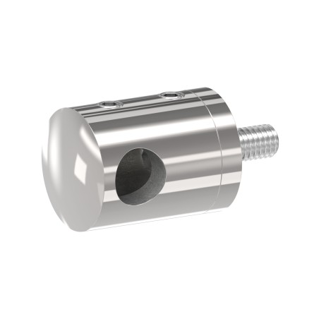 Supporto per tondino 10 mm AISI 316 lucido