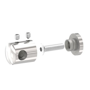 Supporto per tondino 10 mm AISI 316 lucido