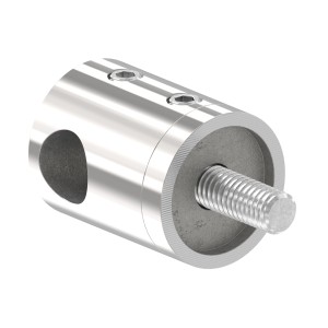 Supporto per tondino 10 mm AISI 316 lucido