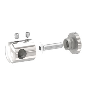 Supporto per tondino 10 mm AISI 316 lucido