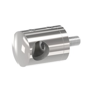 Supporto per tondino Ø12 mm AISI 316 lucido
