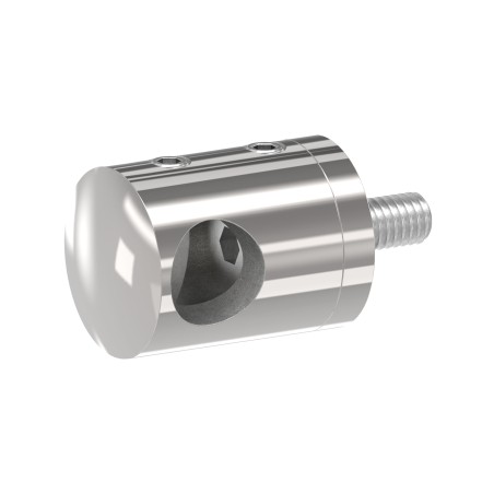 Supporto per tondino Ø12 mm AISI 316 lucido