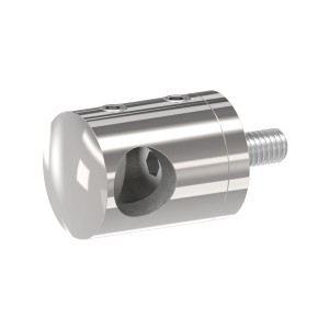 Supporto per tondino Ø12 mm AISI 316 lucido