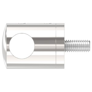 Supporto per tondino Ø12 mm AISI 316 lucido
