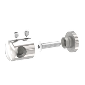 Supporto per tondino Ø12 mm AISI 316 lucido