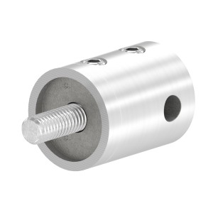 Supporto per fune Ø4 mm attacco diritto AISI 304
