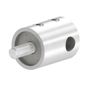 Supporto per fune Ø6 mm attacco diritto AISI 304