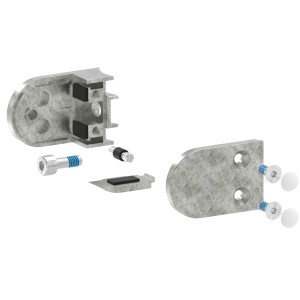 Supporto per vetro mod.08 Ø48,3 mm in zama M08Z-048