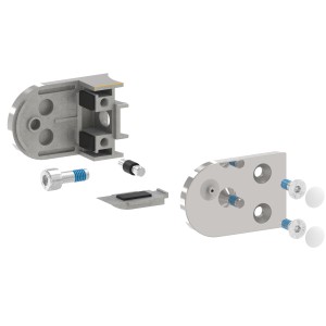 Supporto per vetro mod.08 AISI 316 per tubo Ø48,3mm