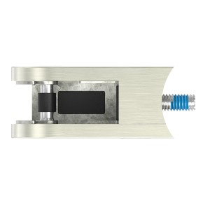 Supporto per vetro mod.08 Ø48,3 mm in acciaio inox