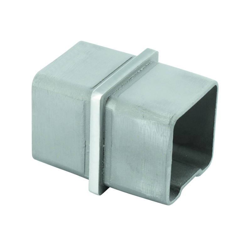Raccordo per tubo quadro 40x40x2mm aisi 304