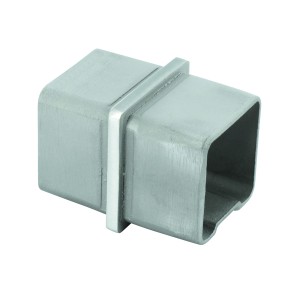 Raccordo per tubo quadro 40x40x2mm aisi 316