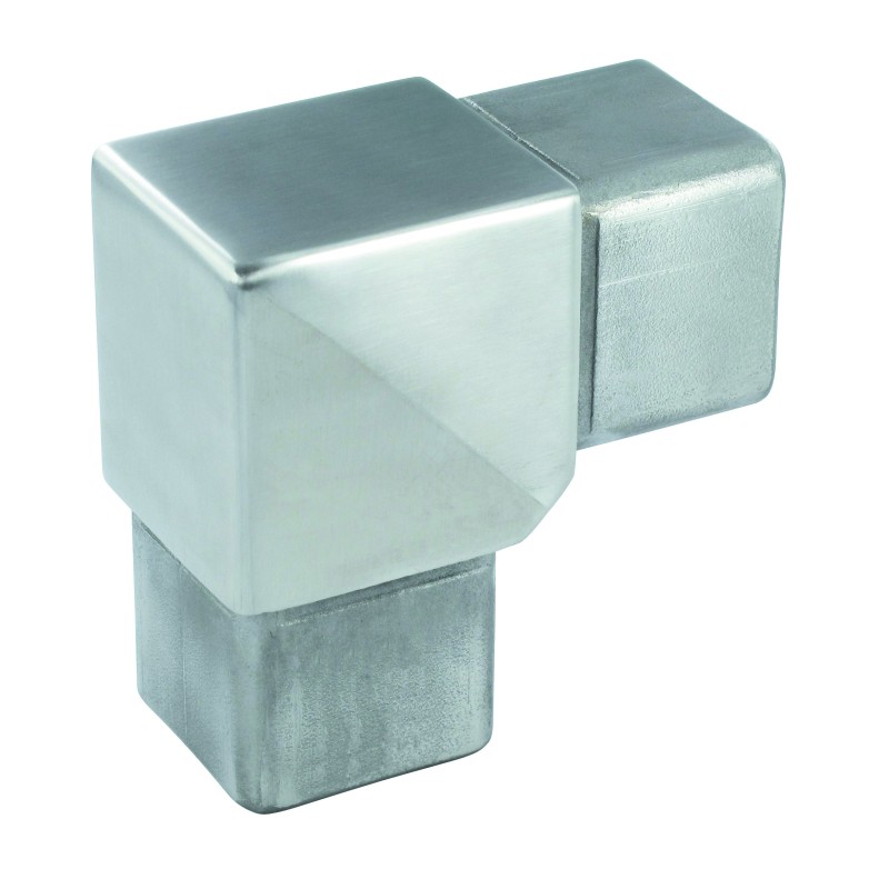 Raccordo per tubo quadro 40x40x2mm aisi 304