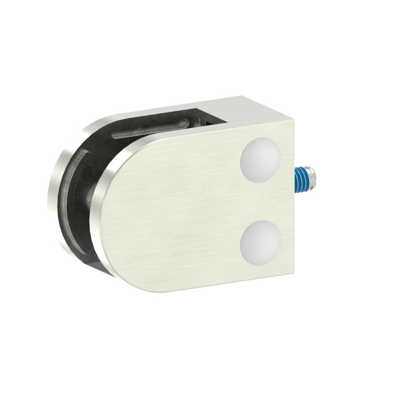 Supporto per vetro mod.08 attacco diritto inox
