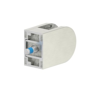 Supporto per vetro mod.08 attacco diritto inox