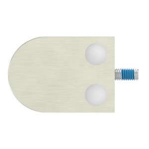 Supporto per vetro mod.08 attacco diritto inox