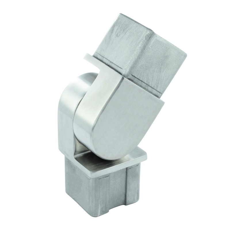 Raccordo per tubo quadro 40x40x2mm aisi 304
