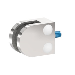 Supporto per vetro mod.00 diritto AISI 316 lucido