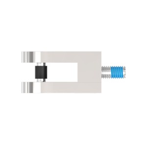 Supporto per vetro mod.00 diritto AISI 316 lucido