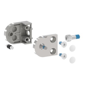 Supporto per vetro mod.00 diritto AISI 316 lucido