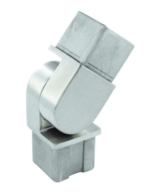 Raccordo per tubo quadro 40x40x2mm aisi 316