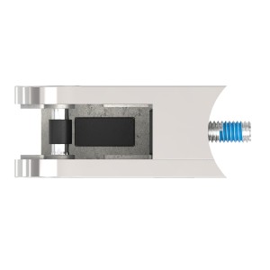 Supporto per vetro mod.08 Ø42,4 mm AISI 316 lucido