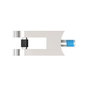 Supporto per vetro mod.00 Ø42,4 mm AISI 316 lucido